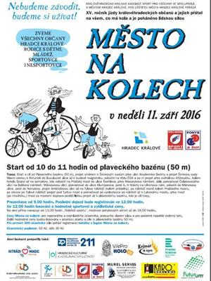 Hradec na kolech a kolečkách – v neděli odstartuje 15. ročník akce Město na kolech